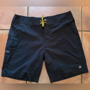 Billabong Black Athletic Shorts Lightweight Performance Wear​